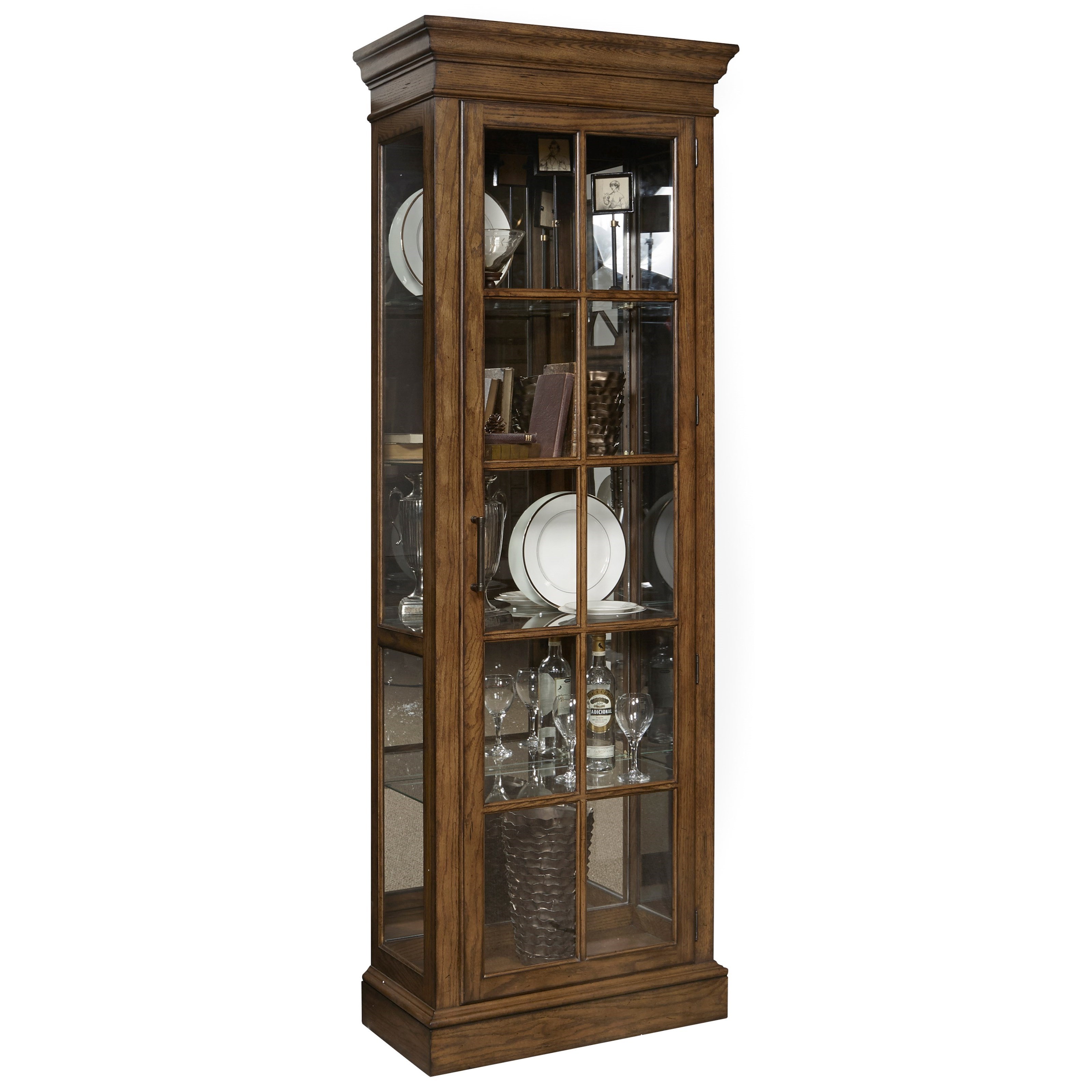 Pulaski Furniture Curios 21544 Door Curio with 3Way Touch Dimmer